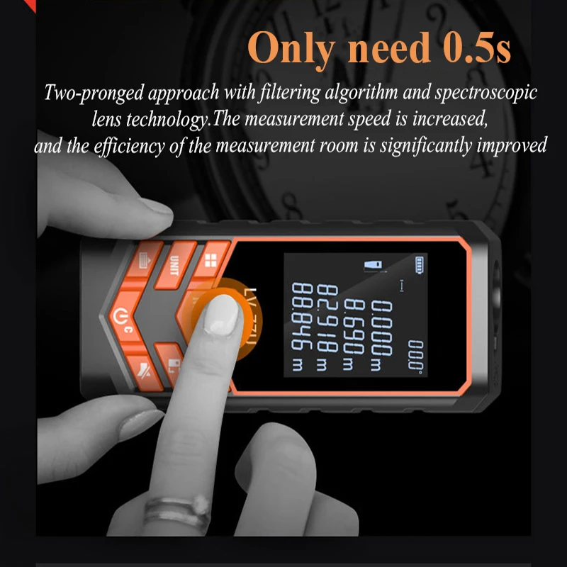 Voice type 100m Mini Laser Distance Meter Digital Tape Ruler Measure Electronic Rangefinder Yards Measuring Tools Hunting | Инструменты