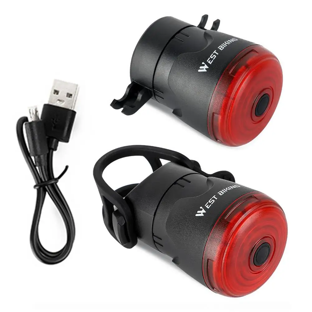 

Велосипедсветильник умный фонарь с датчиком стоп-сигнала IPx6 Водонепроницаемый светодиодный задний фонарь для велосипеда IPX6 Водонепроница...