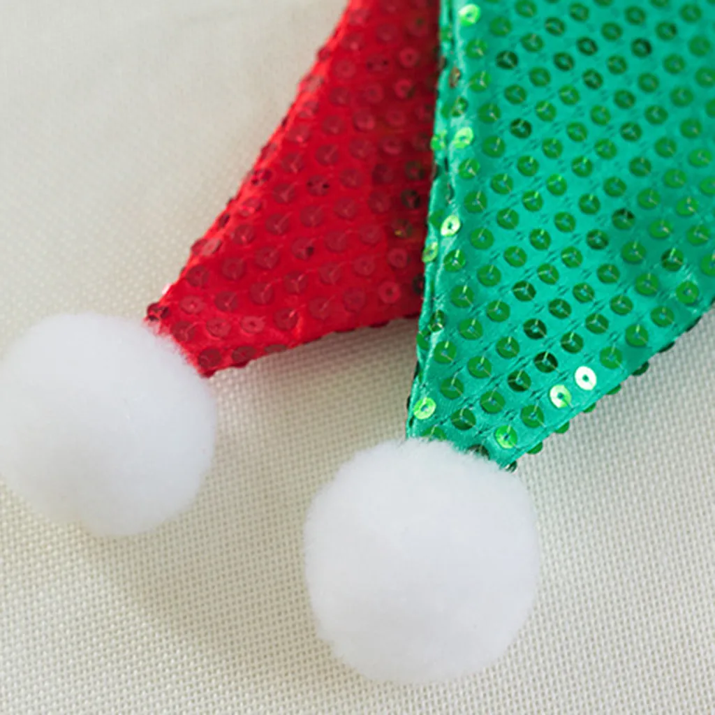 

1pcs Hot Santa Flashing Costume Party Red Hat Cap Kids Child Christmas Xmas Party Cute Cap New Year Gifts Decor