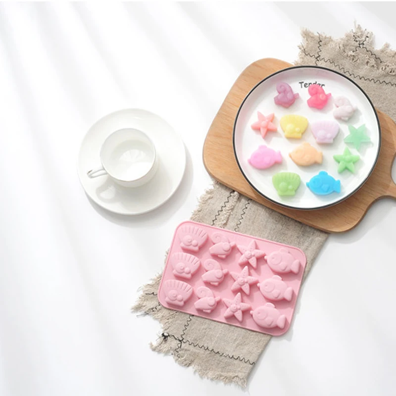 1 шт. морская Морская звезда узор в виде маленькой рыбы дизайн Пищевая