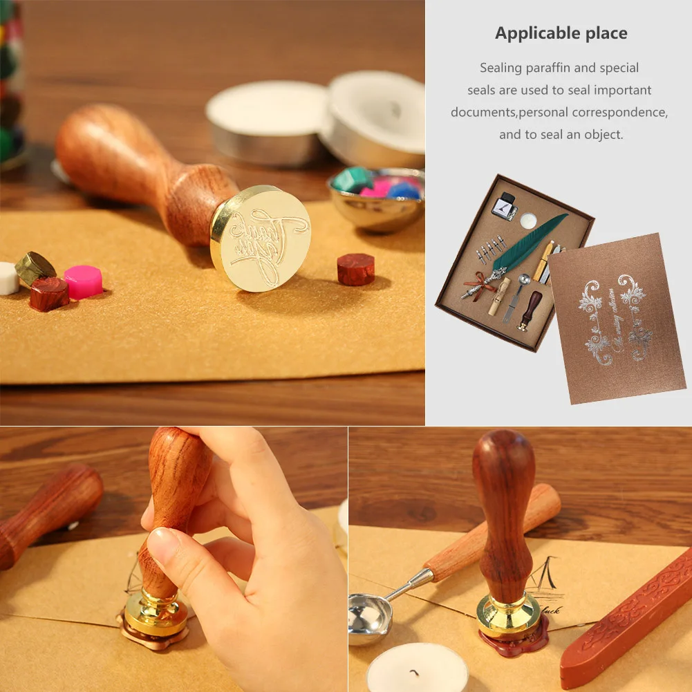 Ручка перьевая для каллиграфии набор чернил письма сделай сам восковая печать