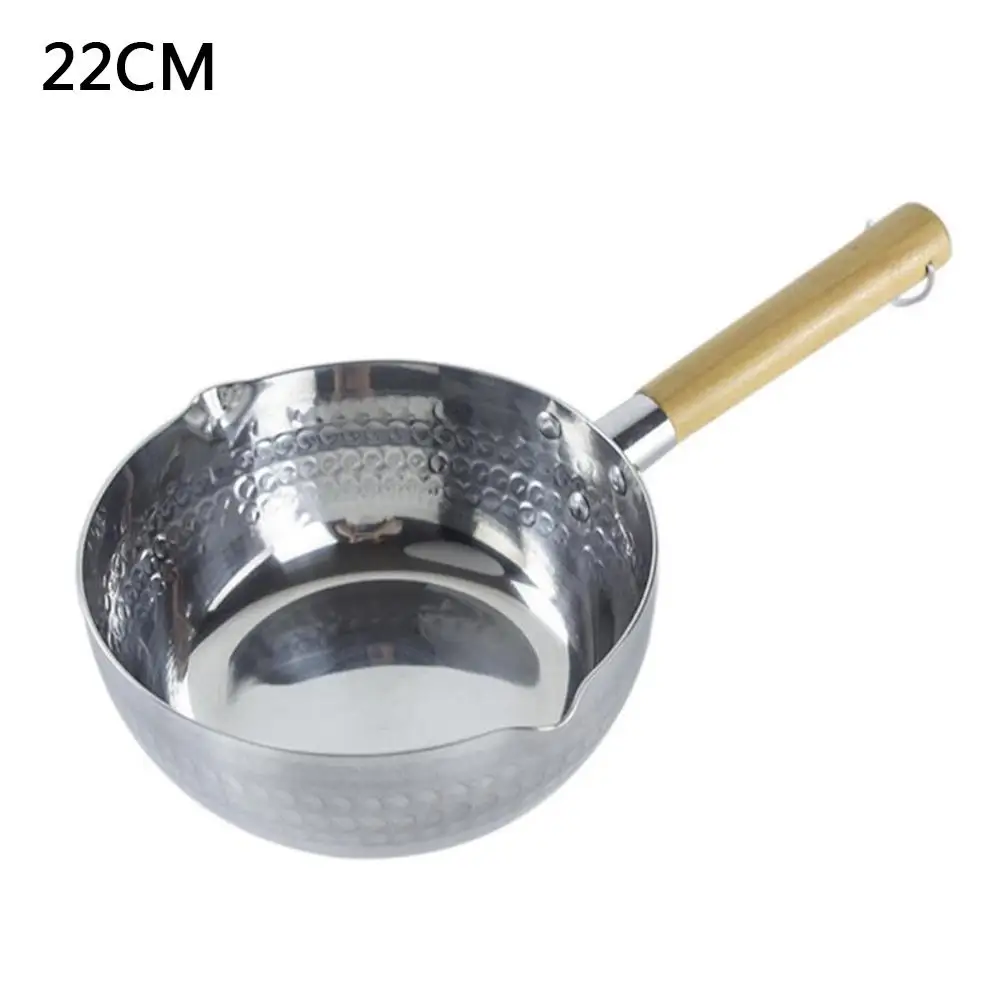 

Japanese-style Aluminum Ramen Pan, Snow Pan, Wooden Handle Non-stick Noodle Pot