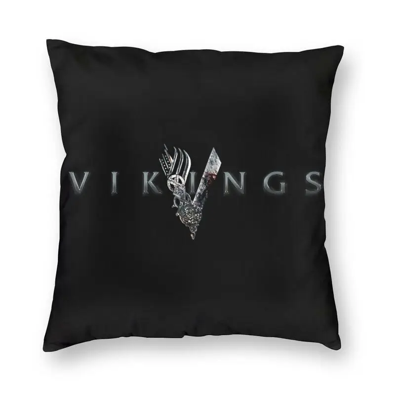 

Роскошный декоративный чехол для подушки Vikings с изображением истории, квадратная наволочка с изображением скандинавских воинов Вальгаллы, ...