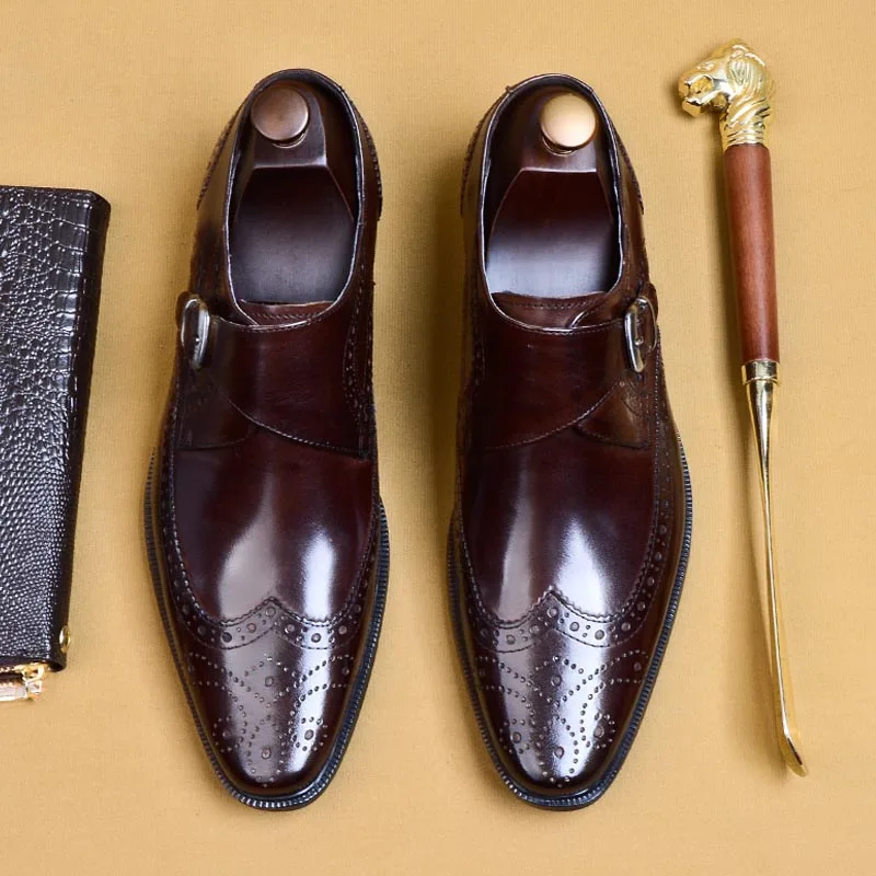 Ручной работы офисные деловые туфли Свадебные мужские костюм Туфли под платье