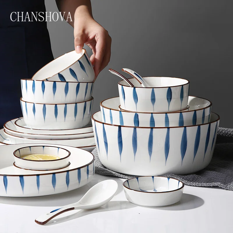 CHANSHOVA традиционные китайские фарфоровые чаши под раньше для фруктов салатов риса