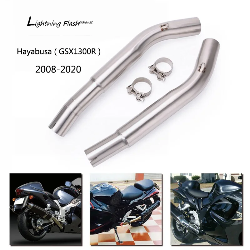 Средняя труба для Suzuki GSX1300R Hayabusa GSXR1300 2008 2020 выхлопная мотоцикла средняя
