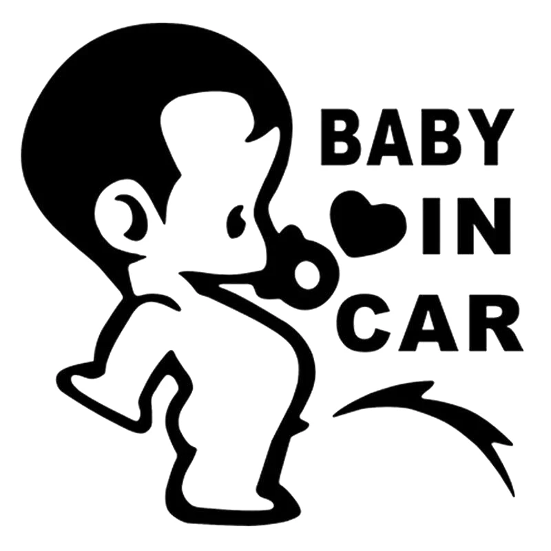 

Виниловая наклейка «Baby in car», 15 х15 см