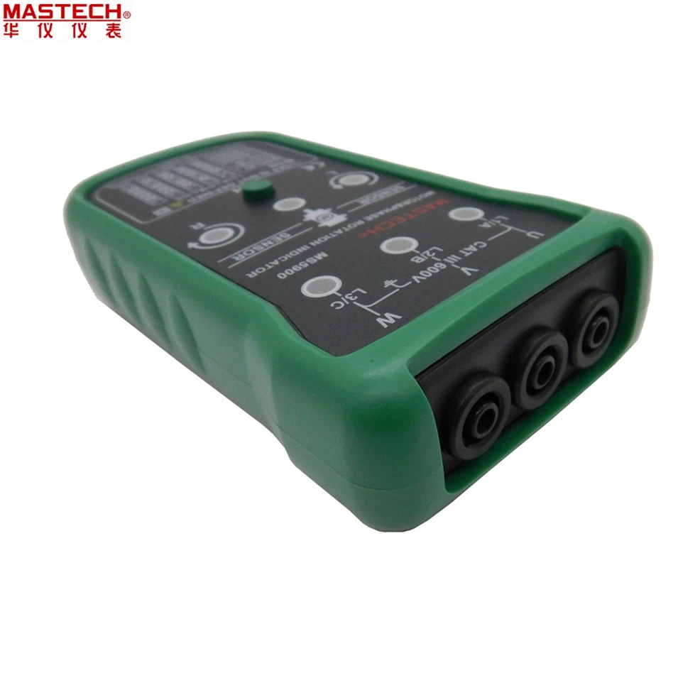Mastech MS5900 ручной трехфазный Индикатор чередования двигатель и 3 фазы метр тестер 2~ 400 Гц, vs Fluke 9040