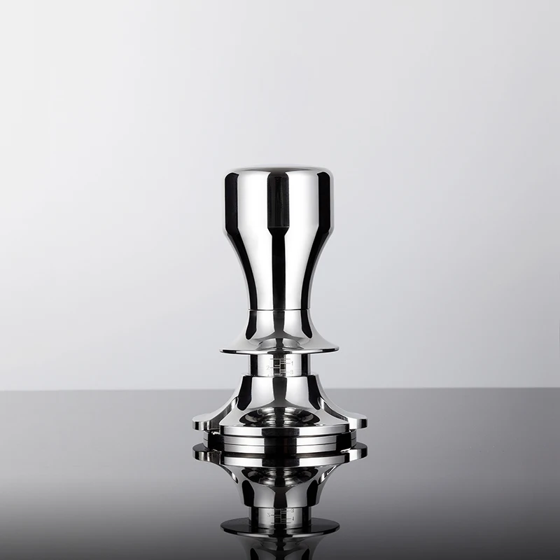 Accesorios de caf&eacute;, martillo de Tamper en polvo, polvo prensado con dise&ntilde;o de desviaci&oacute;n Anti presi&oacute;n, dise&ntilde;o de profundidad ajustable de 58mm-1
