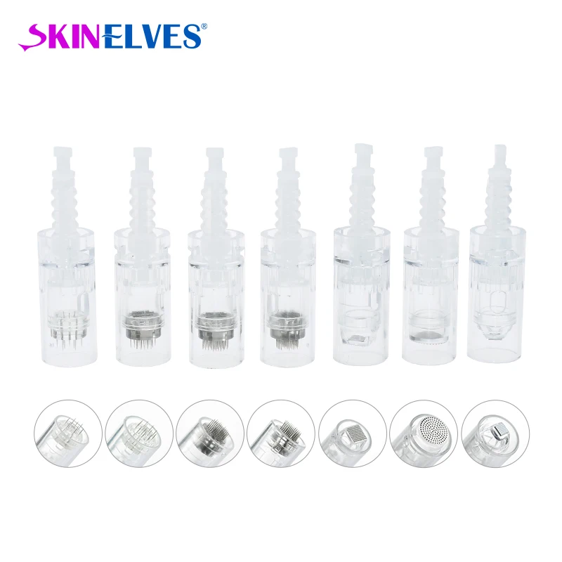 

40pcs Bayonet Derma Pen Needle Cartridge Microneedling Replacement For Dr Pen M7 N2 E30 MYM Auto Microneedle Tattoo Round Nano