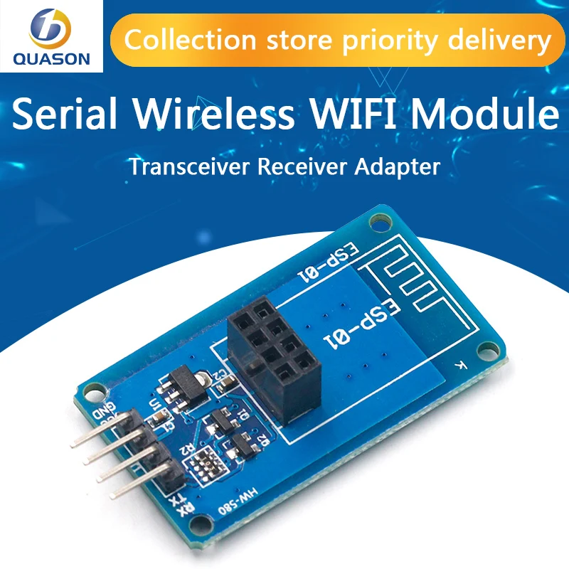 ESP8266 ESP-01 серийныйl wi-fi Беспроводной модуль адаптера 3 V 5V Esp01 коммутационная