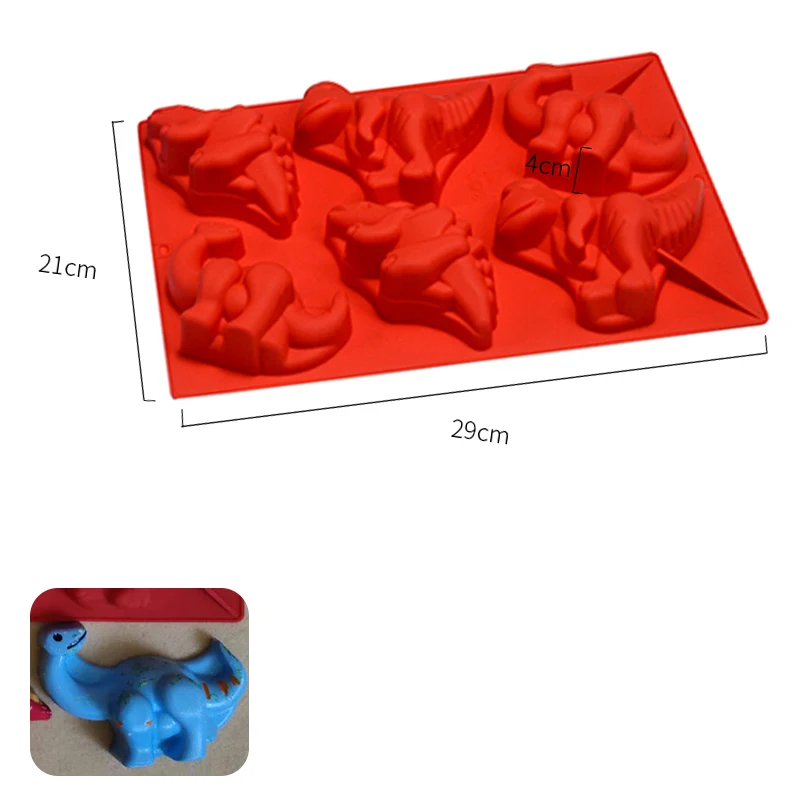 Динозавр яйцо медведь Дом Рождество Единорог Форма Силиконовые формы для