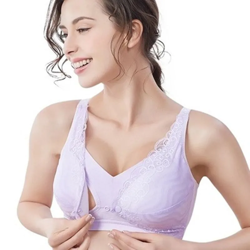 

Cotton Maternity Nursing Bras Pregnant Breastfeeding Pregnancy Women Breast Feeding Bra soutien gorge allaitement