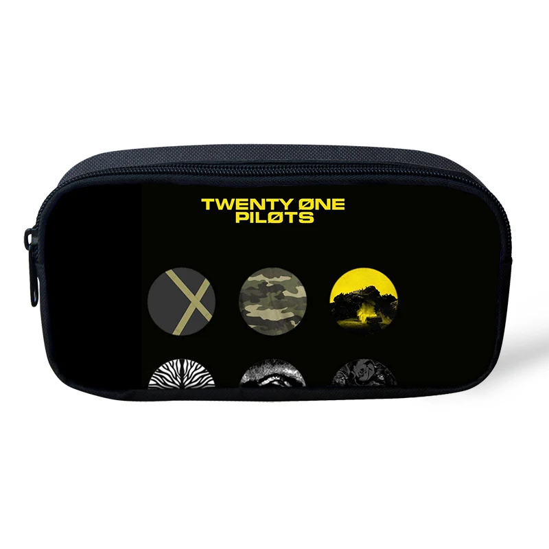 ThiKin Twenty One Pilots», с мультяшным принтом детская школьная сумка чехол большой ящик для хранения держатель винтажные канцелярские принадлежности для подростков Карандаш Чехол для макияжа - Цвет: As Picture
