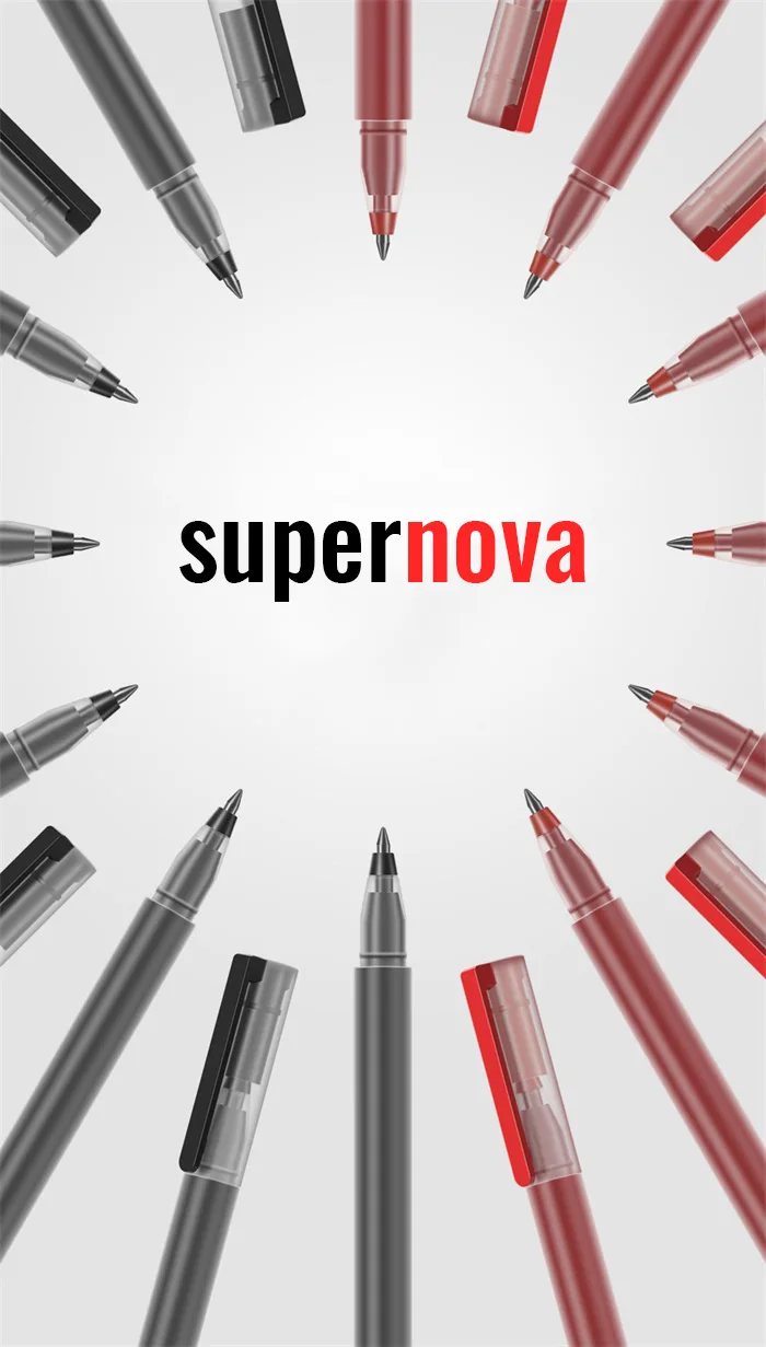 Оригинальная гелевая ручка Xiaomi Supernova 4 времени длина записи нормального один быстрый сухой японский Микуни чернила гладкие 0,5 мм пружинная головка