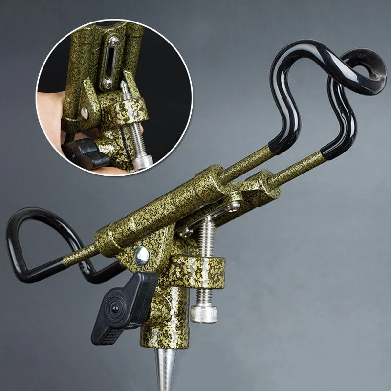 

NEW Portable Adjustable Metal Rod Stand Rod Holder for Bank Fishing Bracket Rod Holder