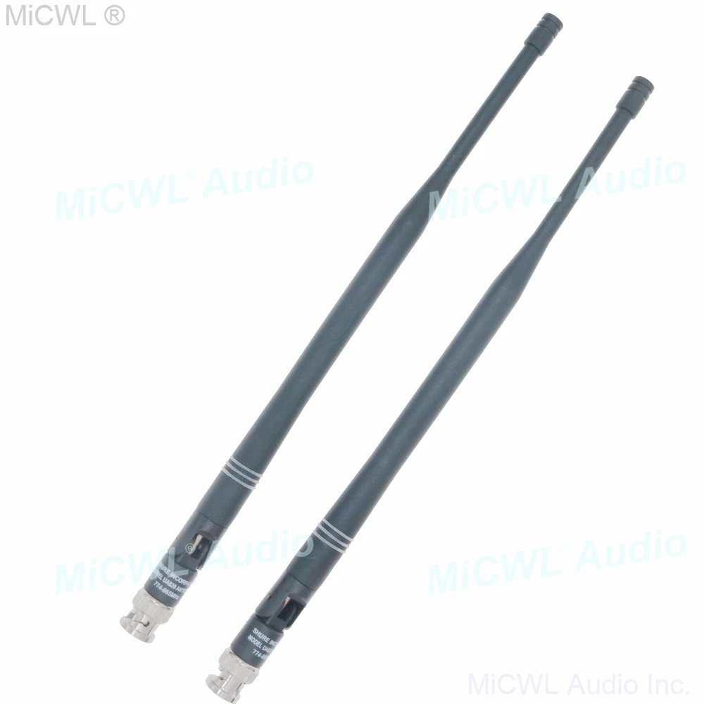 2Pcs Replaceable BNC Bayonet Antenna for Shure Wireless Receiver UA820 ULX UR24 GLX QLX Host Aerial