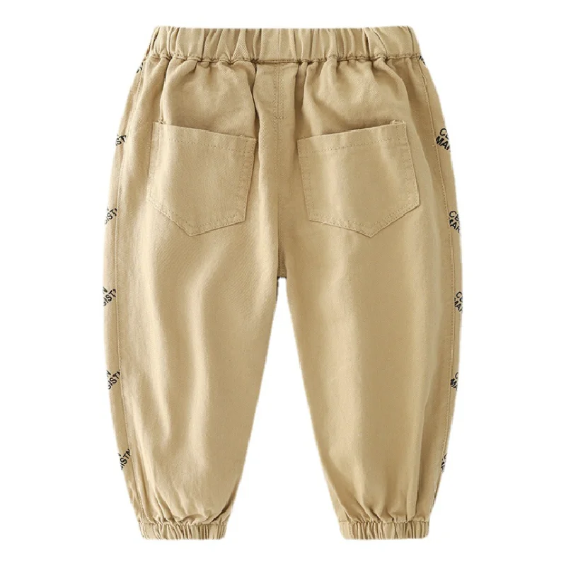 

Baby Boy Trousers for 2021 Autumn Children's Clothing of Kids Fashion Letter Printed Pants Suitable for Boys Aged 2-6