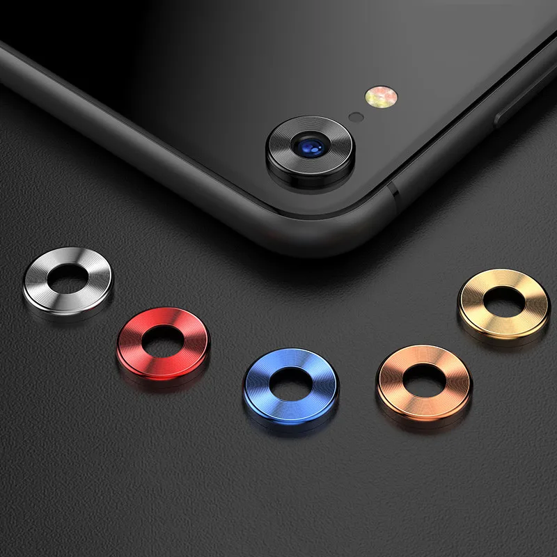 Роскошный Металлический объектив для iphone XR защитное кольцо камеры круг +