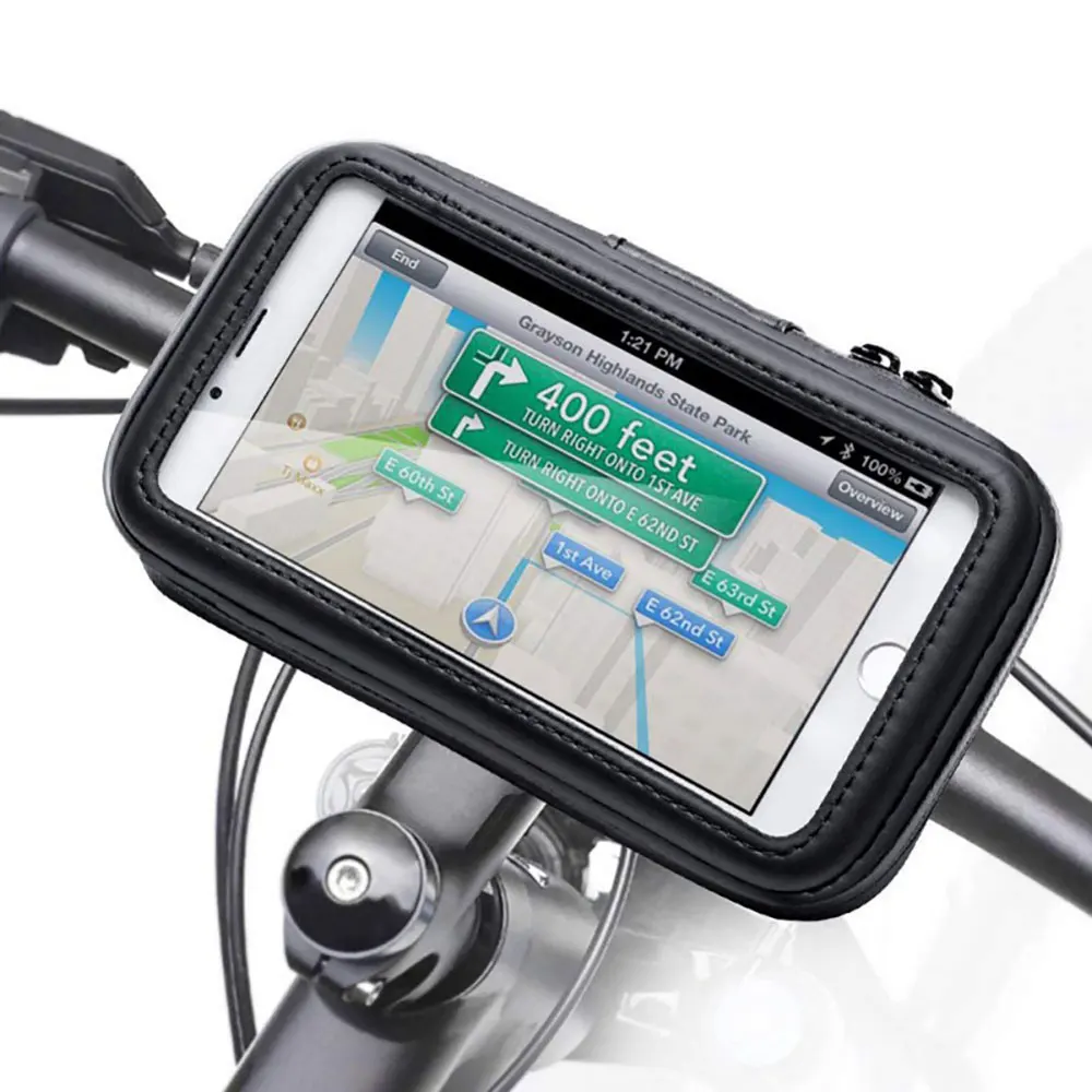 Waterproof Bike Phone Case Bicycle Motorcycle scooter phone holder Bag for iPhone X 8 7 Samsung S9 S8 Handlebar telefon tutucu | Мобильные