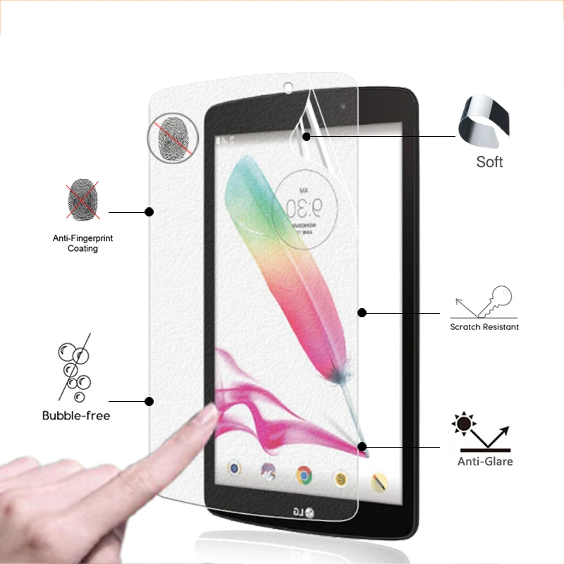 

Premium anti-glare matte screen protector film For LG G Pad2 F 8.0 V495 V496 V498 8.0" front Anti-Fingerprint protective film