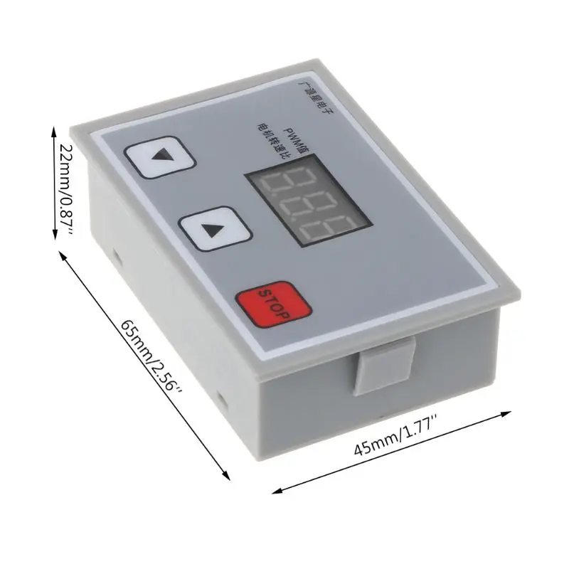 Цифровой дисплей 0 ~ 100% Регулируемый DC 12V 24V 5A 120W ШИМ регулятор скорости двигателя