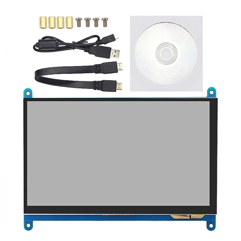 

C9GD LCD Display 1024x600 Resolution IPS Capacitive 7 In Touch Screen Support Systems for Raspberry Pi 4B/3B