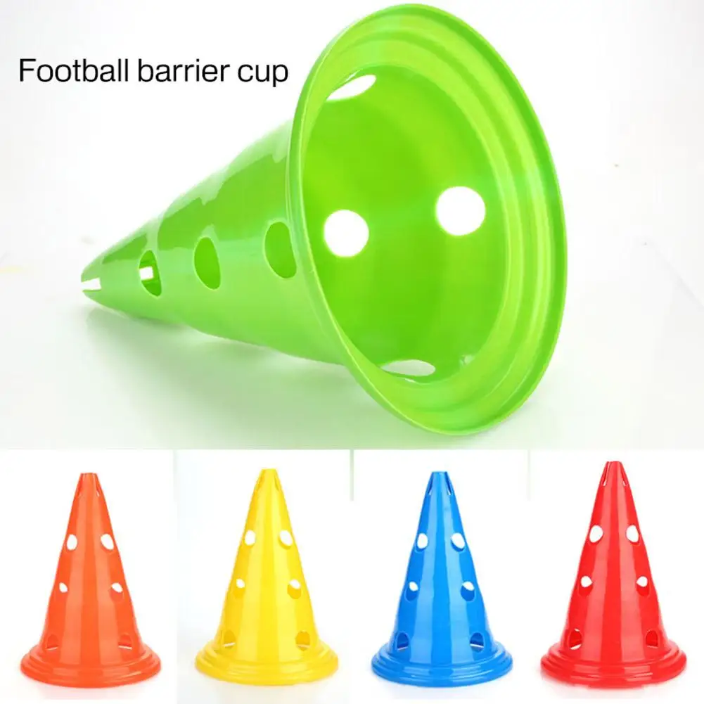 4 шт. футбольные баскетбольные препятствия дорожный конус с отверстием знак
