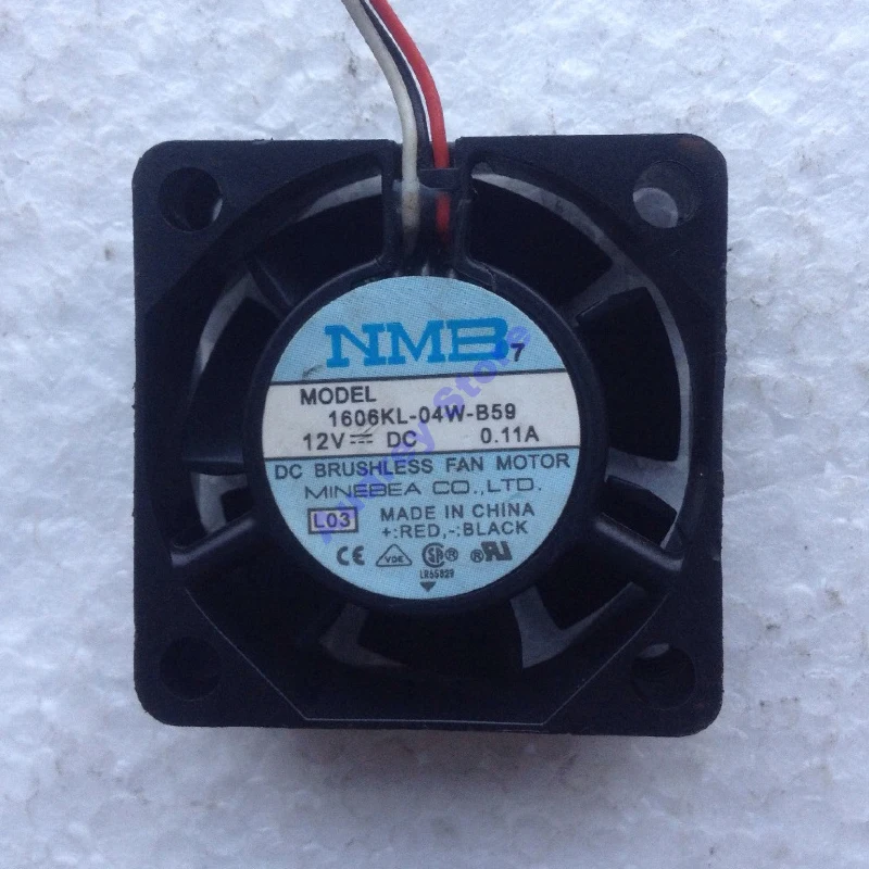 

Оригинальный NMB 4015 DC12V 0.11A 1,32 Вт 1606KL-04W-B59 3-проводный Вентилятор охлаждения с двойным шариковым подшипником 8000 об/мин 8.14CFM 62,8 Pa воздуходувка