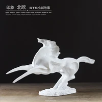 creative resin war horse statue home decor crafts room decoration objects vintage horse statue ornament resin animal figurines