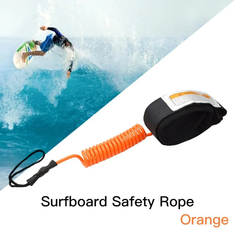 

Защитная веревка для доски для серфинга, спиральный поводок из ТПУ, стоя, весло, доска для серфинга, безопасный трос для ног