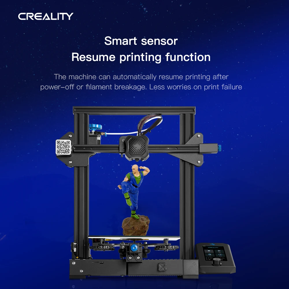 3D принтер Ender-3 V2 обновленная самодельная Бесшумная материнская плата Creality Smart