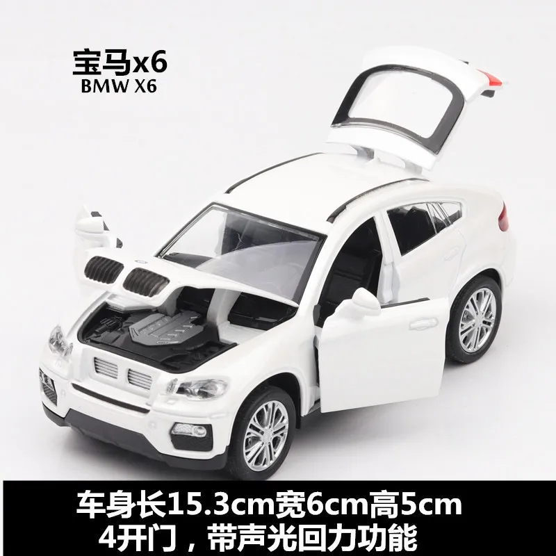 3212EW with box 1:32 X6 SUV Coupe, игрушечный автомобиль, модель из сплава, детские игрушки, подлинный коллекционный подарок, внедорожный автомобиль для детей - Цвет: 3212EW with box