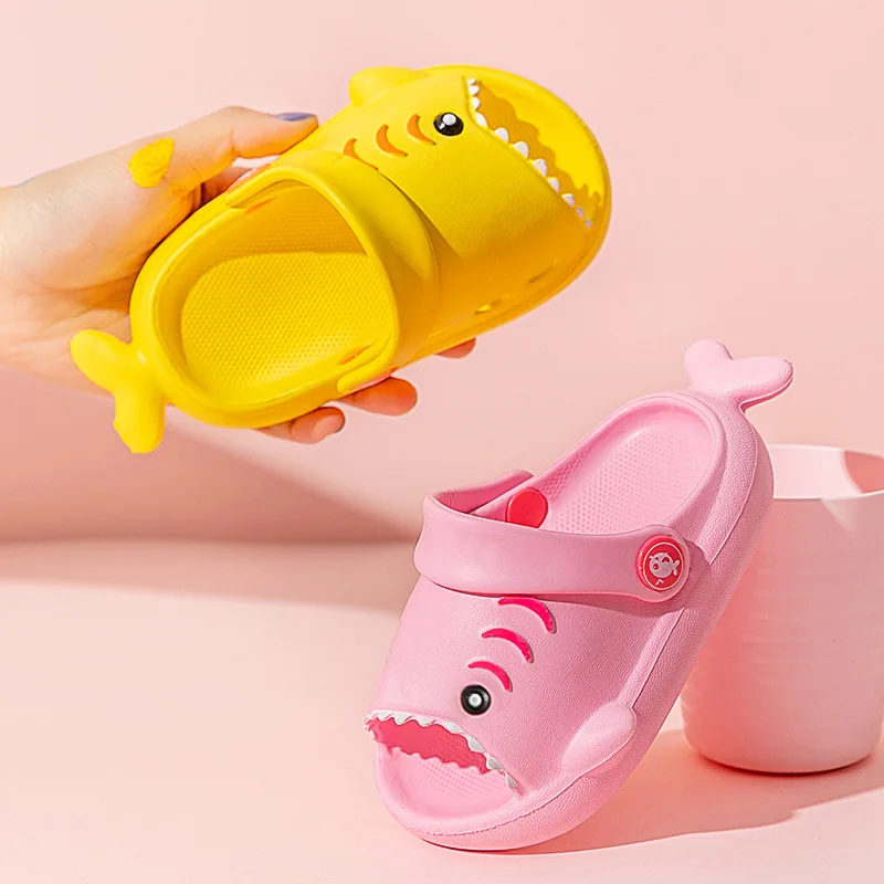 Тапочки детские Нескользящие пляжная обувь для мальчиков и девочек домашние