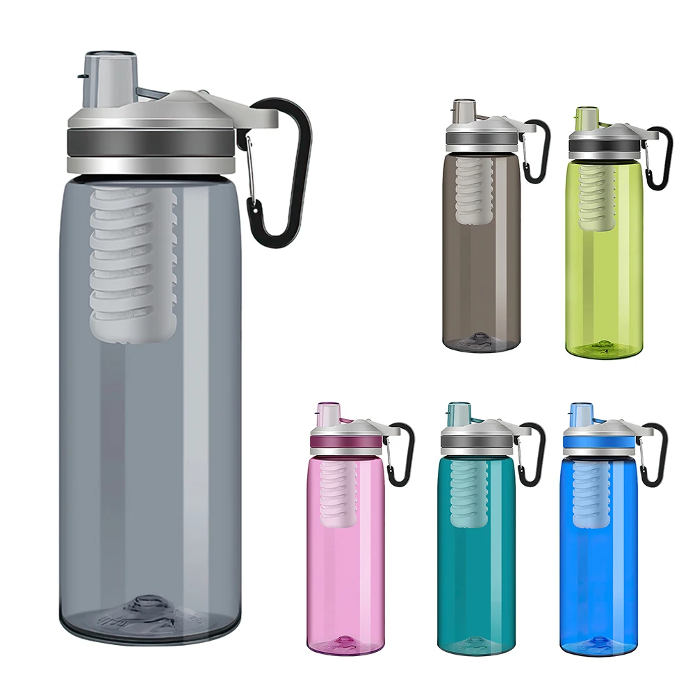 

Water Purifier with Hollow Ultrafiltration Membrane Portable Outdoor Sport Bottle Camping Emergency Tool Backpack Water Bottle