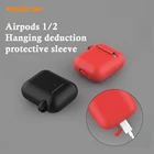 Силиконовый чехол для наушников Apple airpods 12, защитный чехол для наушников Airpods 21