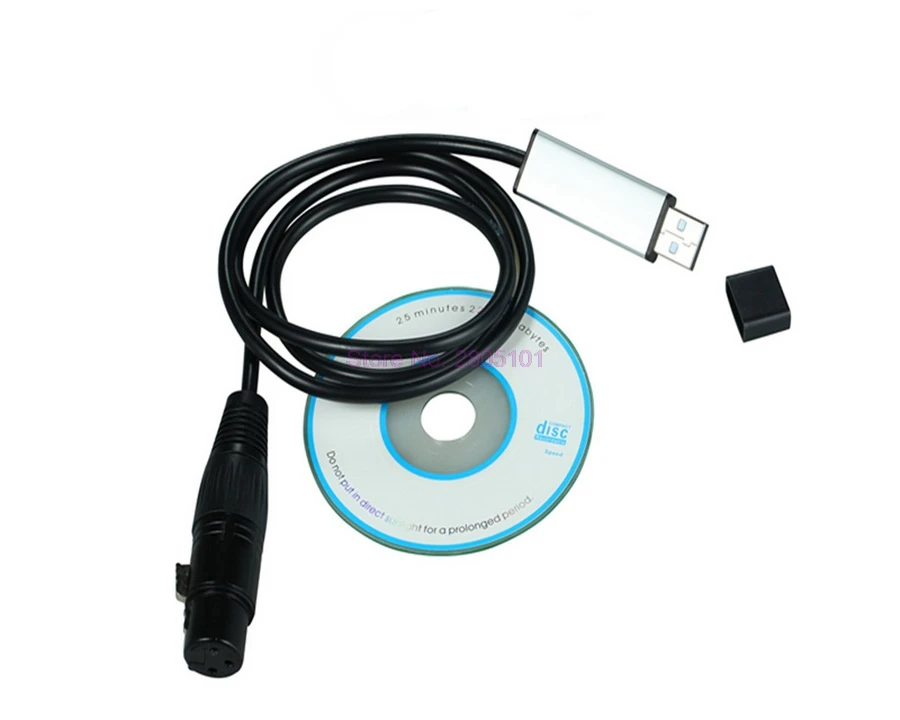 

by DHL/fedex 50pcs/lot USB to DMX 512 Interface Adapter for Stage Light LED DMX512 Computer PC Stage Lighting Controller