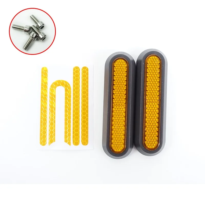 

For Xiao*Mi Protective Cover Hubs Sticker Protective Red/Yellow Scooter
