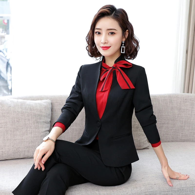 Деловая униформа дизайнерские брючные костюмы для женщин деловая рабочая одежда
