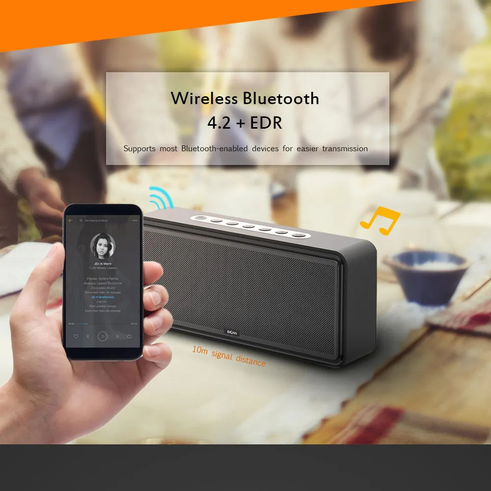 DOSS DS-1685 Портативный беспроводной Bluetooth Саундбар динамик высококачественный стерео звук 3,5 мм AUX аудио вход сабвуфер динамик