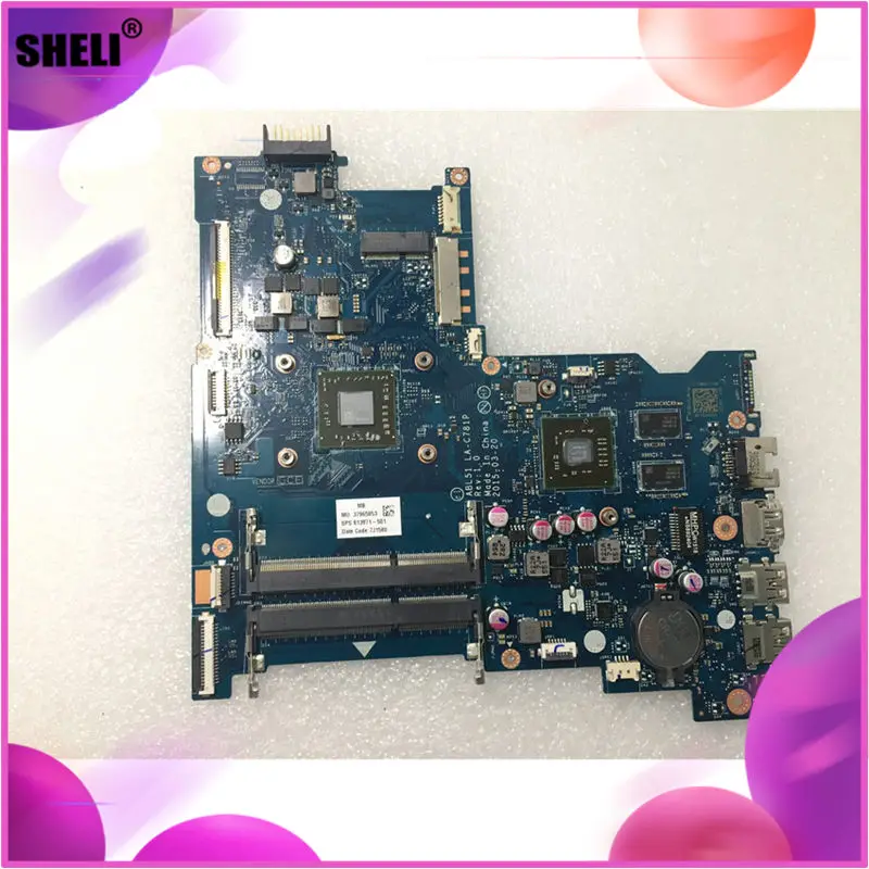 Для HP 15 AF материнская плата для ноутбуков ПК с A8 7410 813971 601 501 LA C781P|Материнские