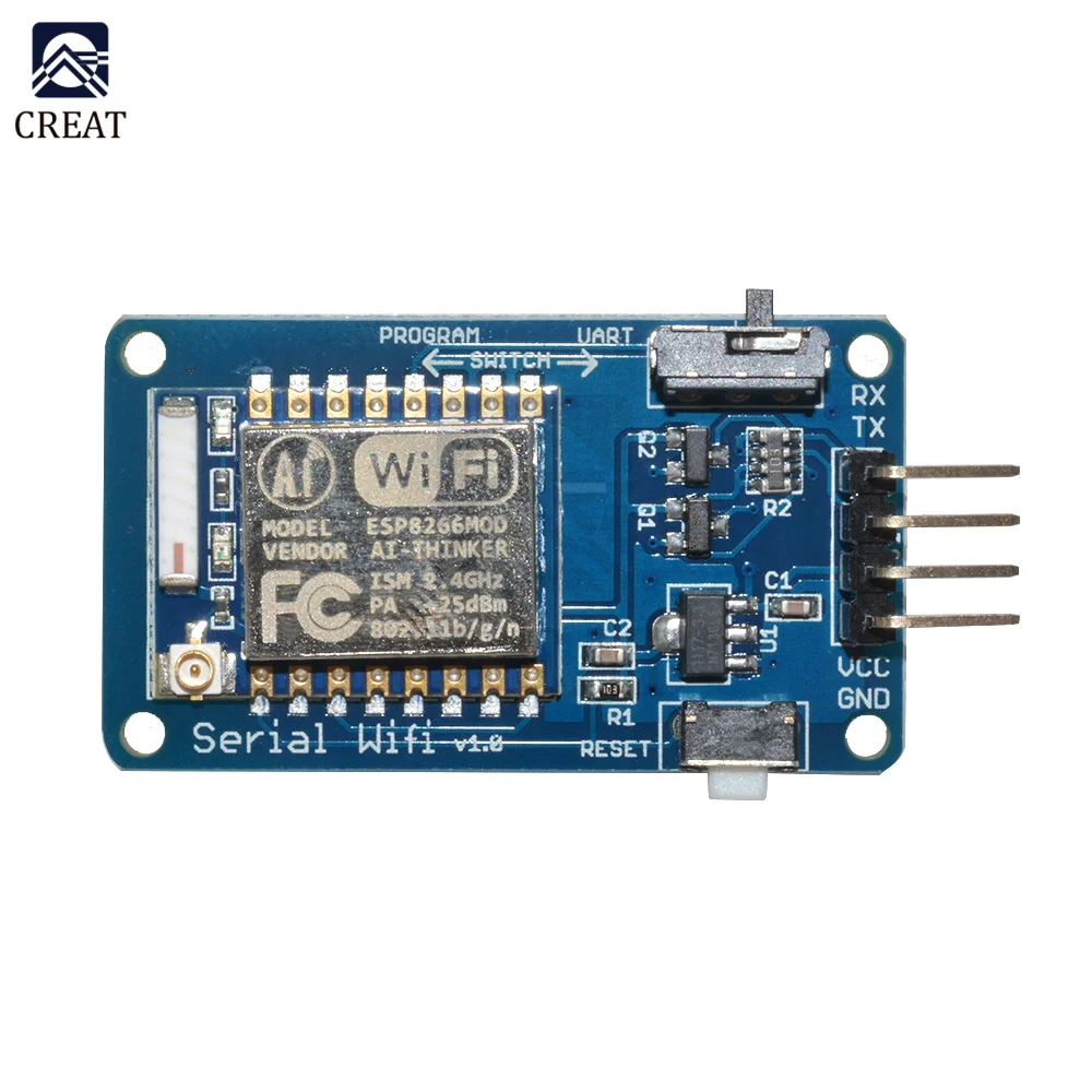 

ESP8266 ESP-07 ESP07 Wifi серийный трансивер модуль беспроводной платы 3,3 В 5 в 8N 1 TTL UART контроллер порта для Arduino R3