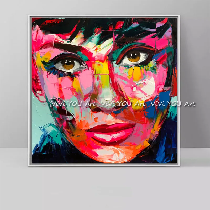 Топовая художественная ручная роспись кинг-сайз портрет ниелли франсуиса