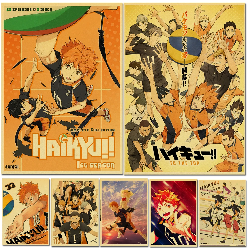 

Japanese Cartoon Volleyball Boy Canvas Painting Wall Art Nordic Posters and Prints Wall Pictures for Living Room Decoration