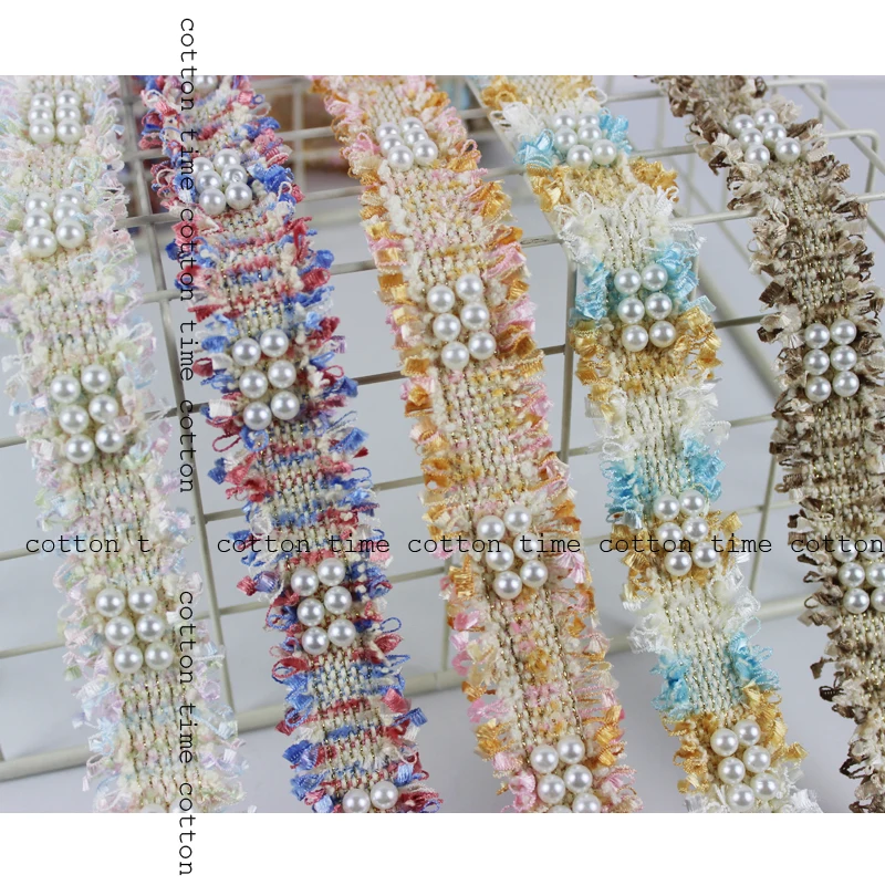 Твидовая отделка из бисера ширина 3 см|Кружево| |