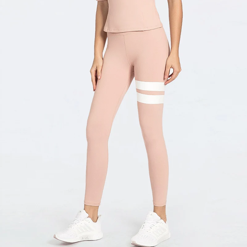 

Stripe Sport Leggings Women Fitness Clothing Gym Patchwork Pants Skinny Joggers Stock Womens Sweatpants Exercise Clothes