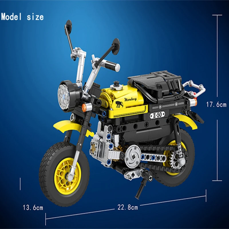 

MOC City Mini motorcycle 402pcs High-tech DIY Creator Model Building Blocks Bricks educational Toys For Kid Gifts brinquedo