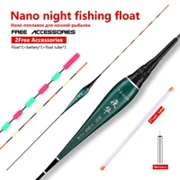 1 piece electric fishing float1piece cr4251 float tubes luminous buoy lake river composite nano fishing bobber tools tackle