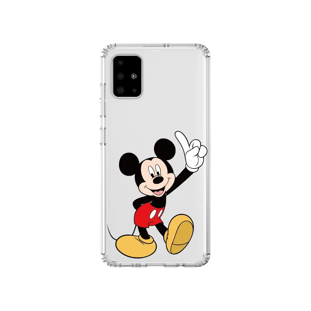 Funny Mickey Mouse Lovely Anime Style Transparent Phone Case Hull For Samsung Galaxy A 50 51 20 71 70 40 30 10 80 E 5G S Shell | Мобильные