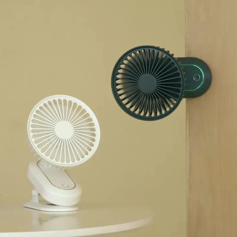 

Clip-on Fan Stroller Fan Mini 2-in-1 Desk Clip Fan Portable for Outdoor Camper Indoor Gym Treadmill Office Desk